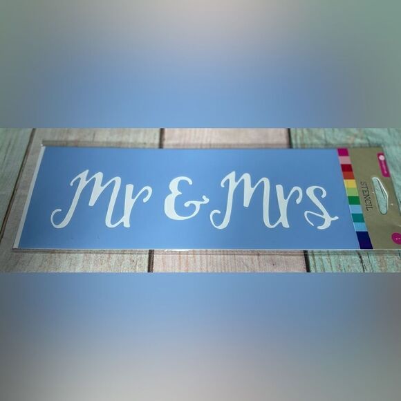 NEW 3 Stencils Mr & Mrs, World Traveler, & Transportation Icons DIY Arts & Craft - Picture 5 of 5
